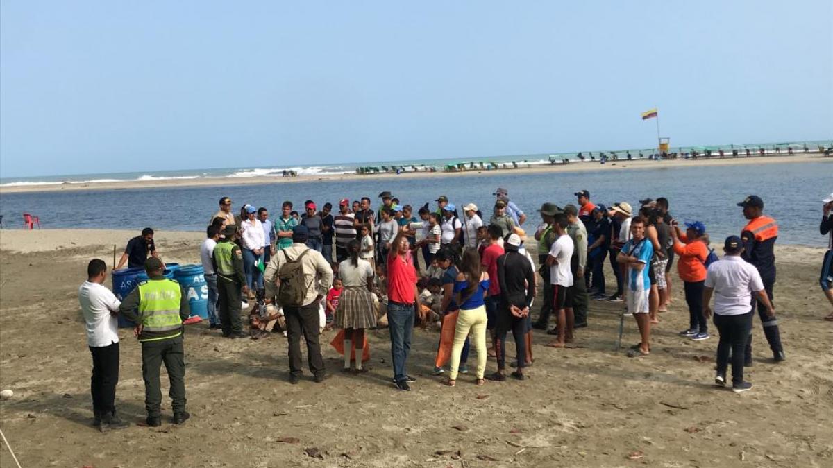 La Alcaldía del Cambio recogió Cuatro toneladas de basura, en Buritaca