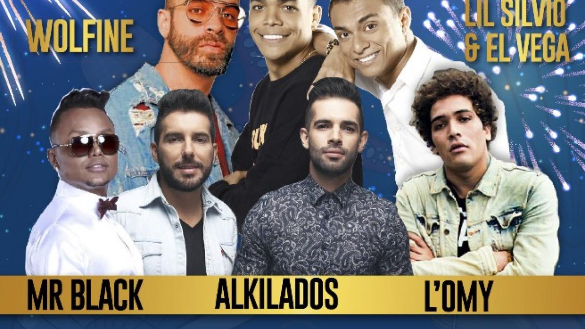 Constelación de estrellas en el concierto de clausura de la Fiesta del Mar 2018