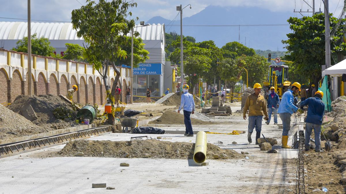 En un 52% avanzan las obras de la calle 22 y de la avenida de El Ferrocarril