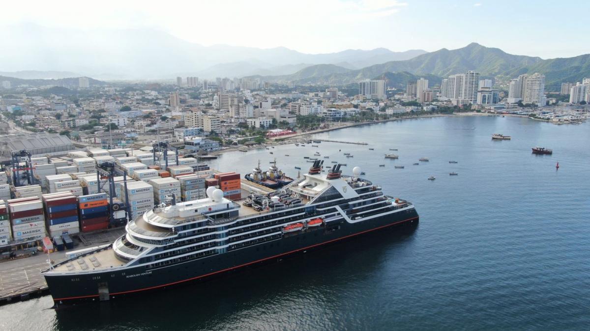 Bahía de Santa Marta recibió a visitantes a bordo del crucero Seabourn Venture