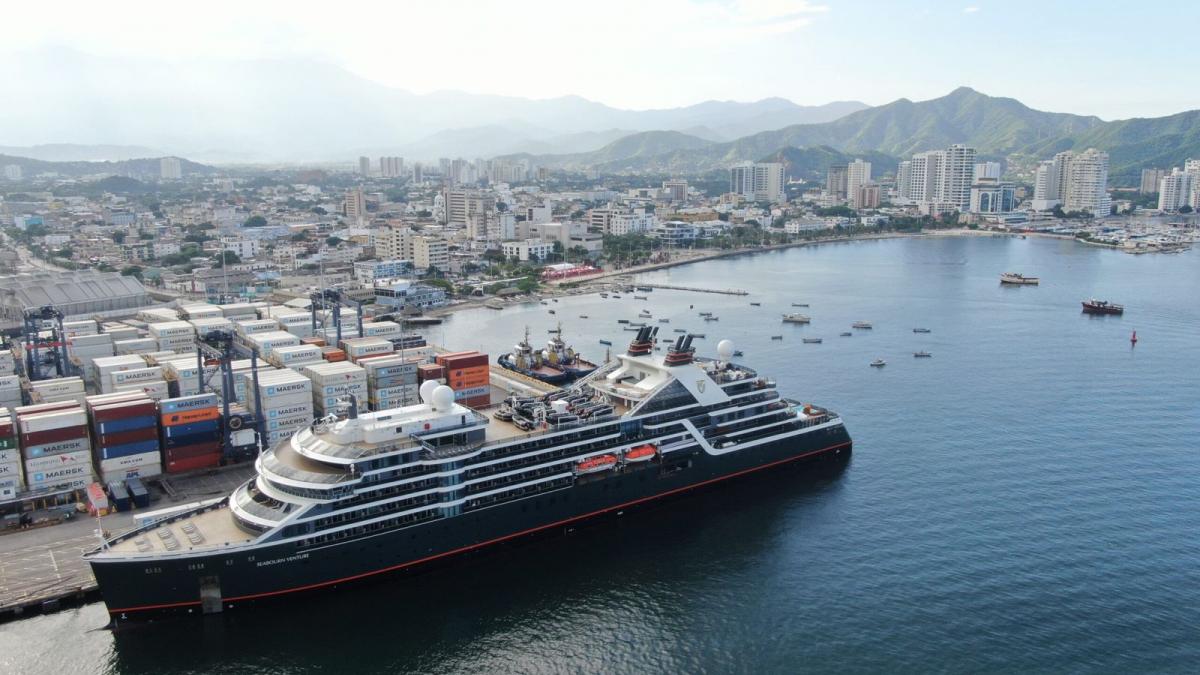 Bahía de Santa Marta recibió a visitantes a bordo del crucero Seabourn Venture