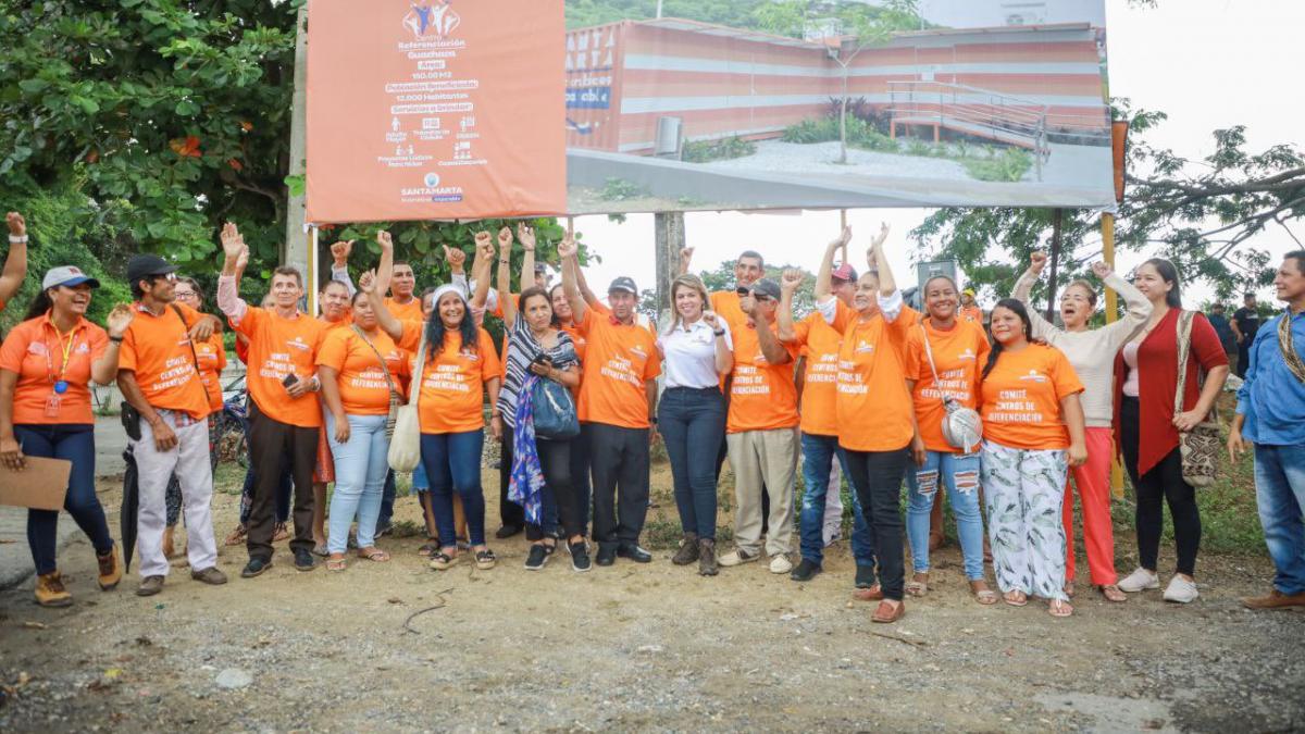 Alcaldesa Virna Johnson da inicio a las obras de construcción del Centro de Referenciación de Guachaca