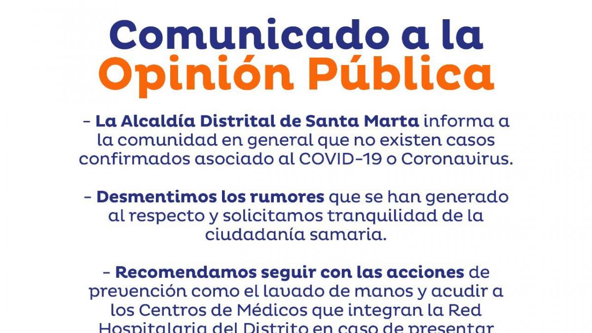 Distrito entrega parte de tranquilidad ante información no oficial sobre Covid-19 que circula en las redes sociales