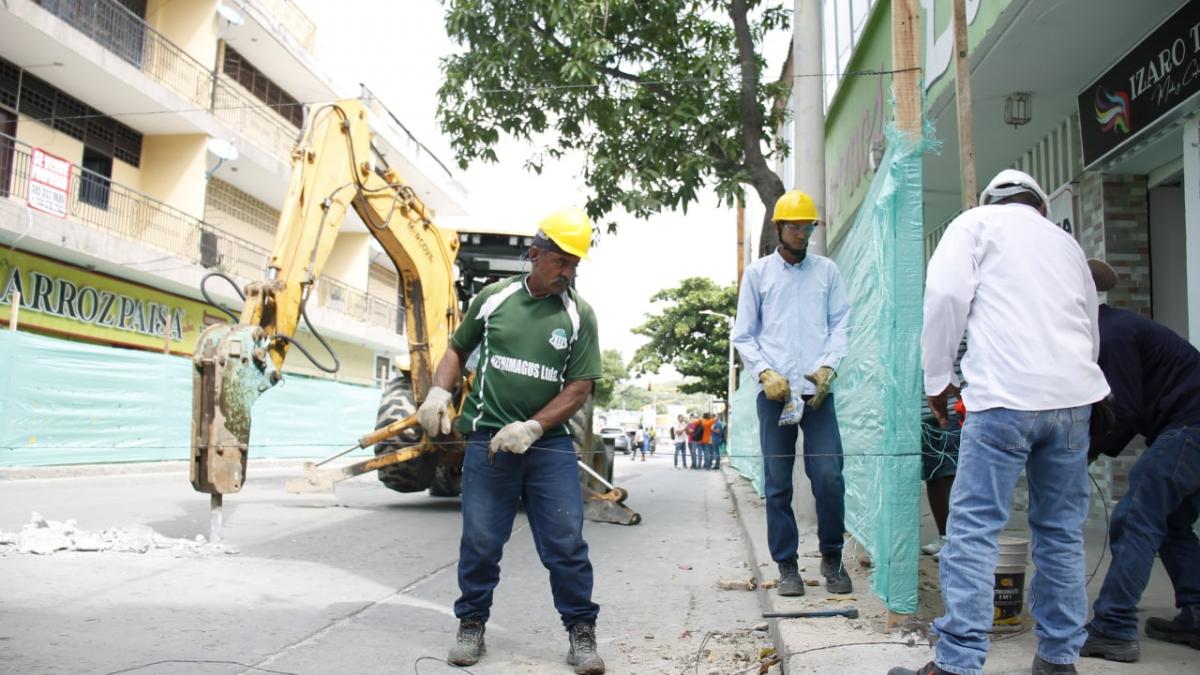 Avanzan las obras civiles del primer tramo de la carrera 5ta en su etapa de demolición