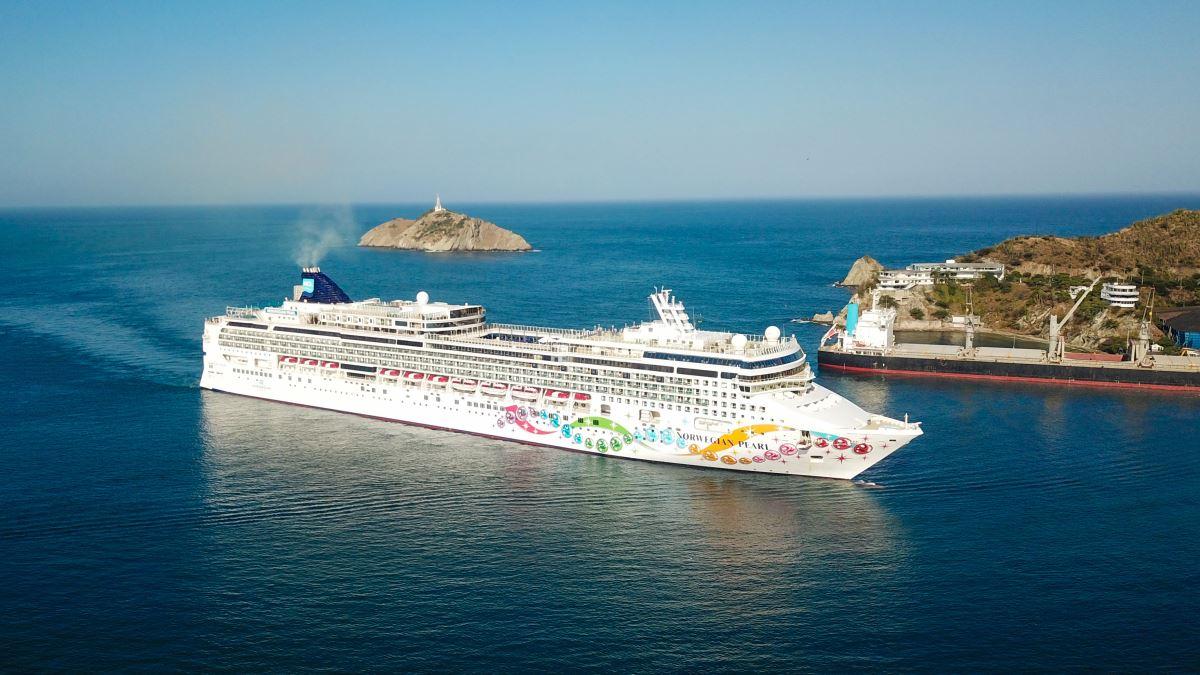 Más de 2.500 turistas extranjeros arribaron a Santa Marta a bordo del crucero Norwegian Pearl Cruise