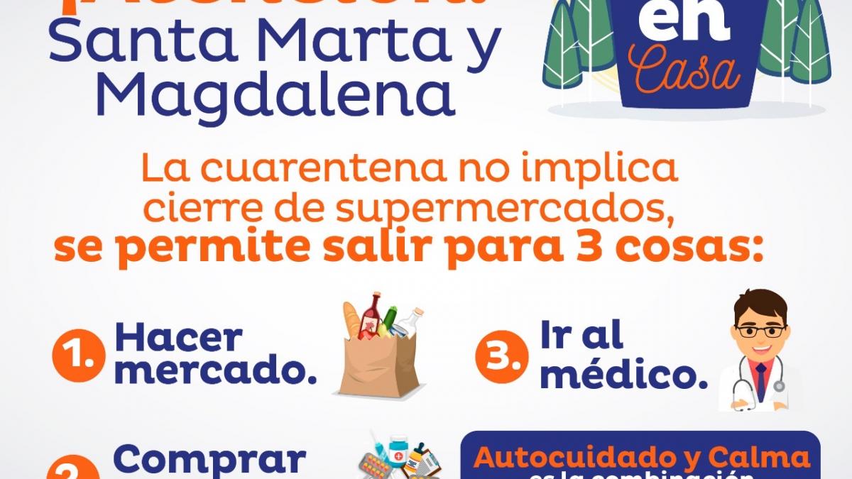 Cuarentena no implica cierre de supermercados