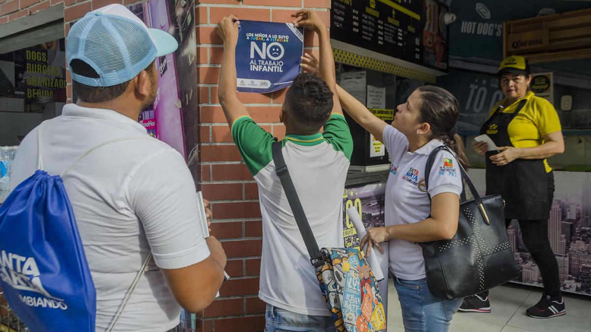 Distrito promueve la sensibilización contra el trabajo infantil