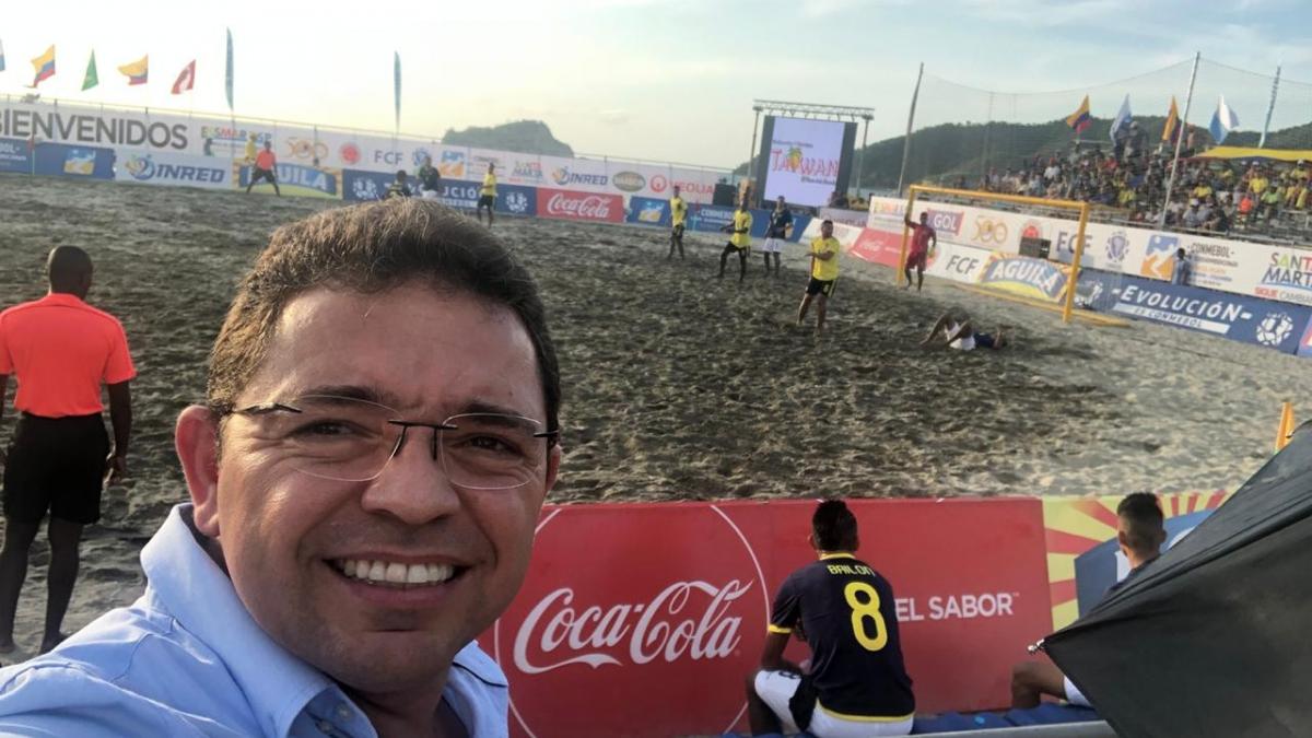 Con la presencia del alcalde Martínez, arrancó Suramericano de Futplaya en Santa Marta