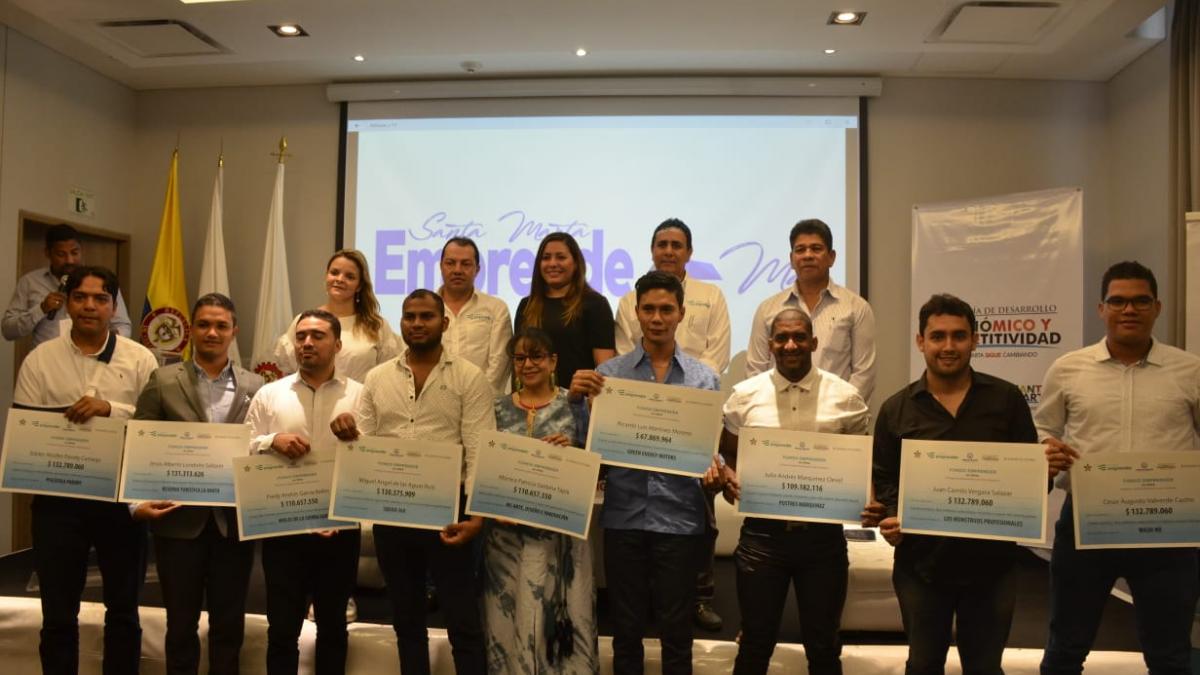 Más de 60 empleos generarán los ganadores del Programa ‘Santa Marta Emprende Más’