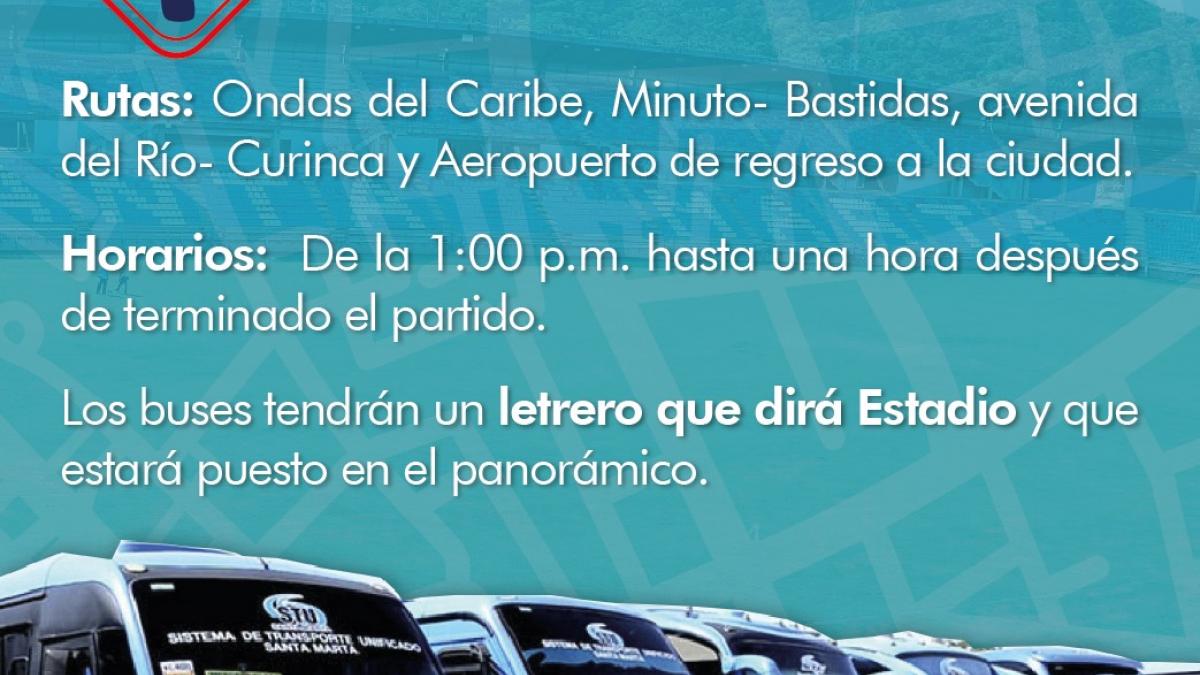 Distrito extiende 4 rutas del transporte urbano hacia el estadio ‘Sierra Nevada’