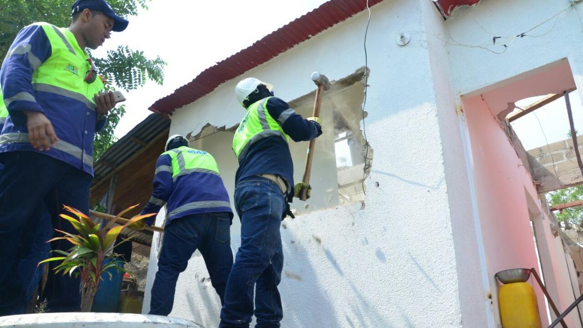 Se hizo la demolición de otra ‘olla’ en el Paraíso