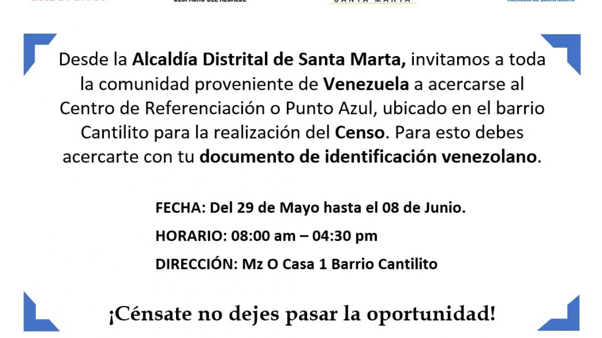 Censo a venezolanos se extiende hasta el barrio Cantilito