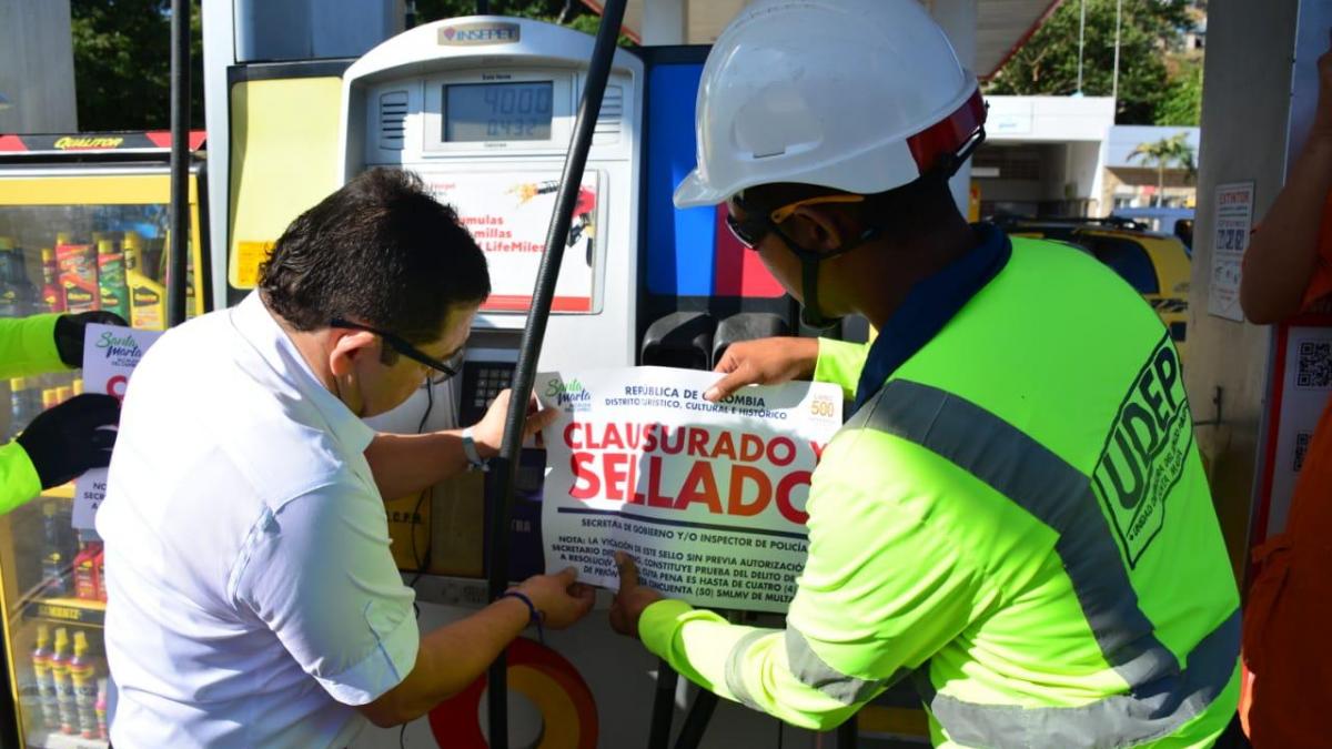 Alcaldía  del Cambio realizó controles a surtidores de estaciones de gasolina