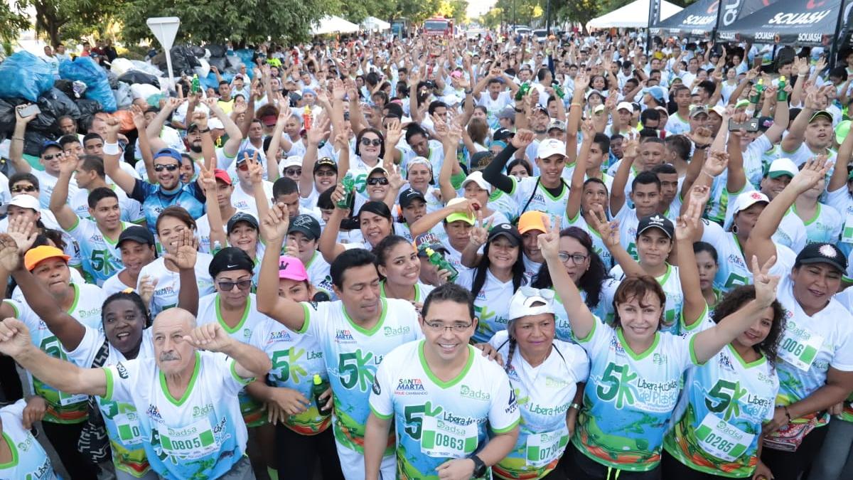 Santa Marta se movilizó por el medio ambiente en la Carrera 5K contra el plástico