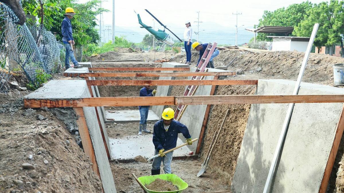 Este 15 de febrero se reinician obras del colector pluvial de la Troncal del Caribe