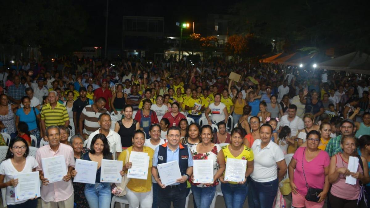 “Gracias Alcalde, vamos a tener los títulos de nuestras casas para brindarle un mejor porvenir a nuestros hijos”: Comunidad de la Localidad Uno