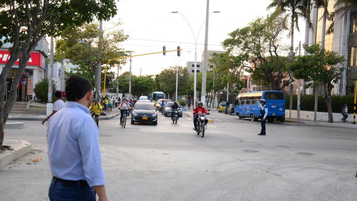 Alcaldía de Santa Marta habilitó tramo vial de la calle 22 con 19, donde se construye colector pluvial Jardín