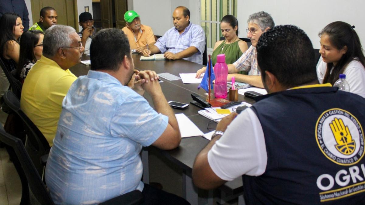Alcaldía de Santa Marta realizó mesa de trabajo para articular acciones de reducción del riesgo en el río Manzanares