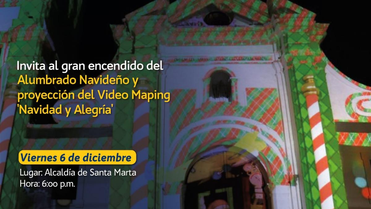 Santa Marta vivirá una navidad con video mapping en diferentes iglesias