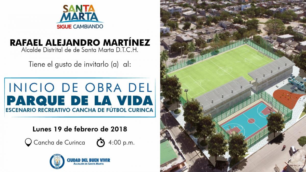 Invitación construcción del Parque de Vida en Curinca