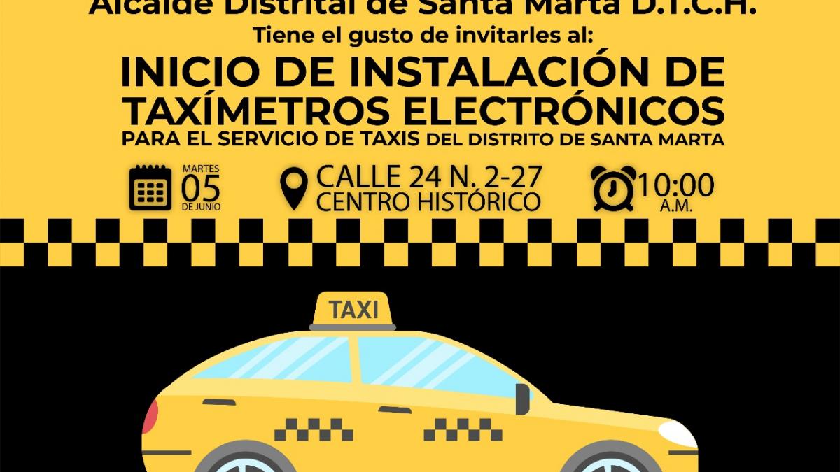 Distrito dará inicio a instalación de taxímetros