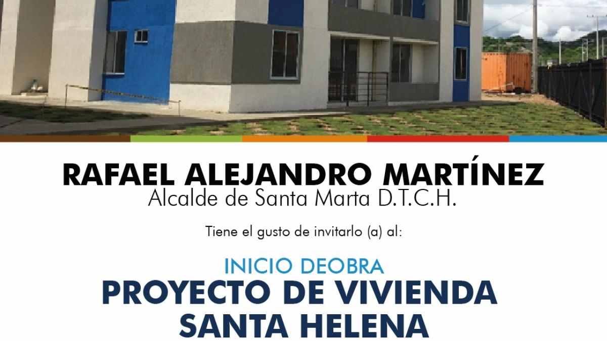 Alcalde dará inicio al proyecto de vivienda ‘Santa Helena’