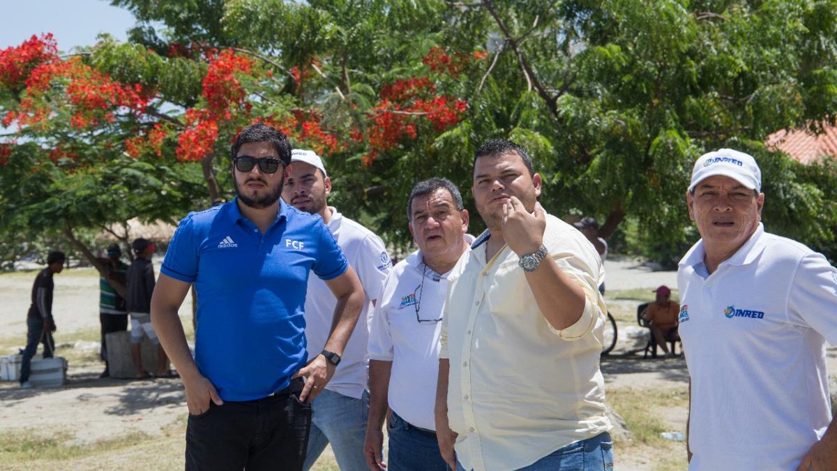 La visita del comisionado de la Fedefútbol estuvo acompañada por la dirección técnica del Inred