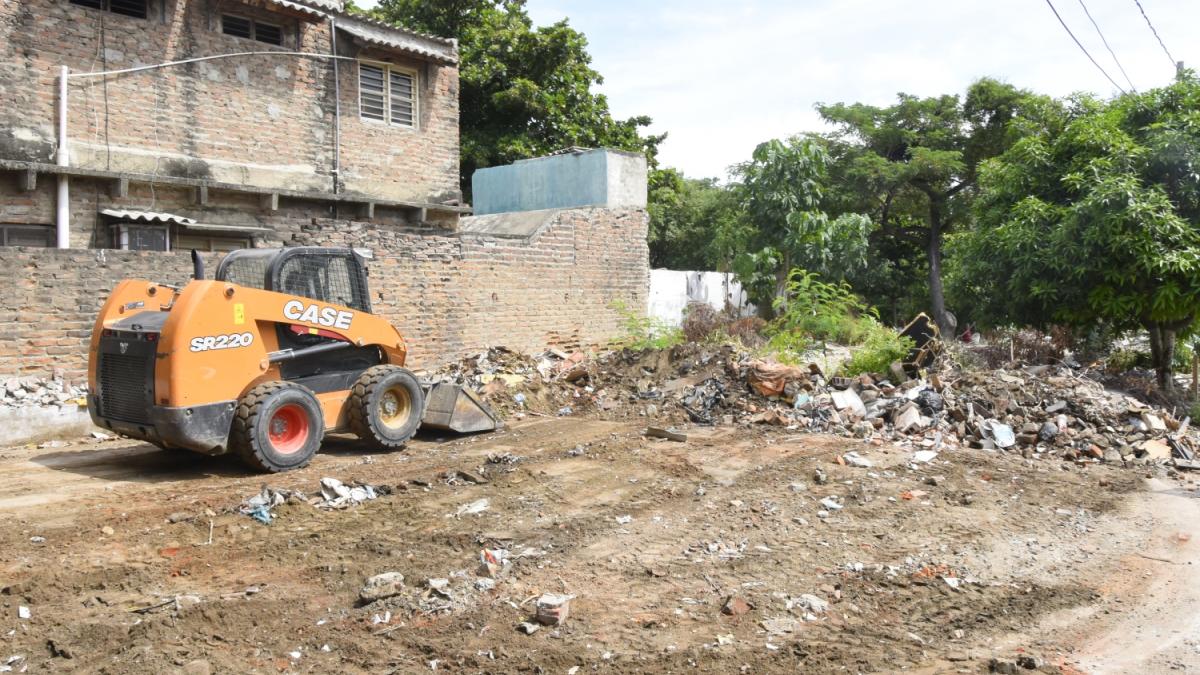 SETP y Essmar realizaron limpieza de terreno donde se construirá puente avenida Bavaria