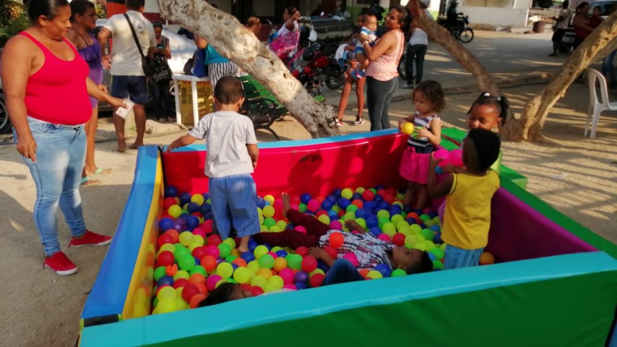 Cientos de niños de Santa Marta se gozan su mes con agenda recreativa del Distrito