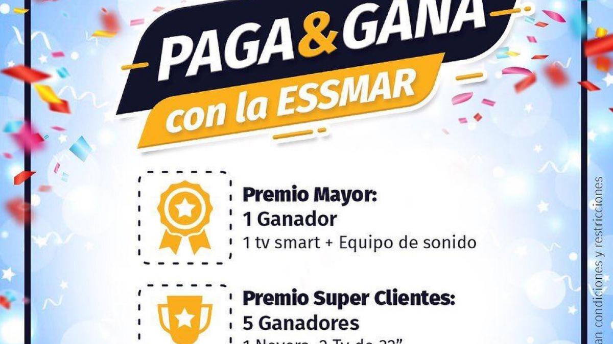 Essmar inicia sorteo para premiar a usuarios por pago oportuno