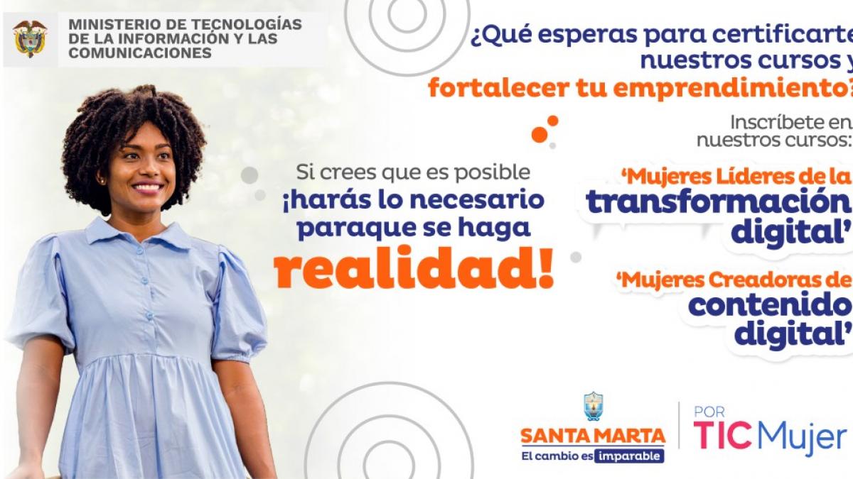 Alcaldía y MinTIC abren cursos gratuitos para el emprendimiento digital de las mujeres