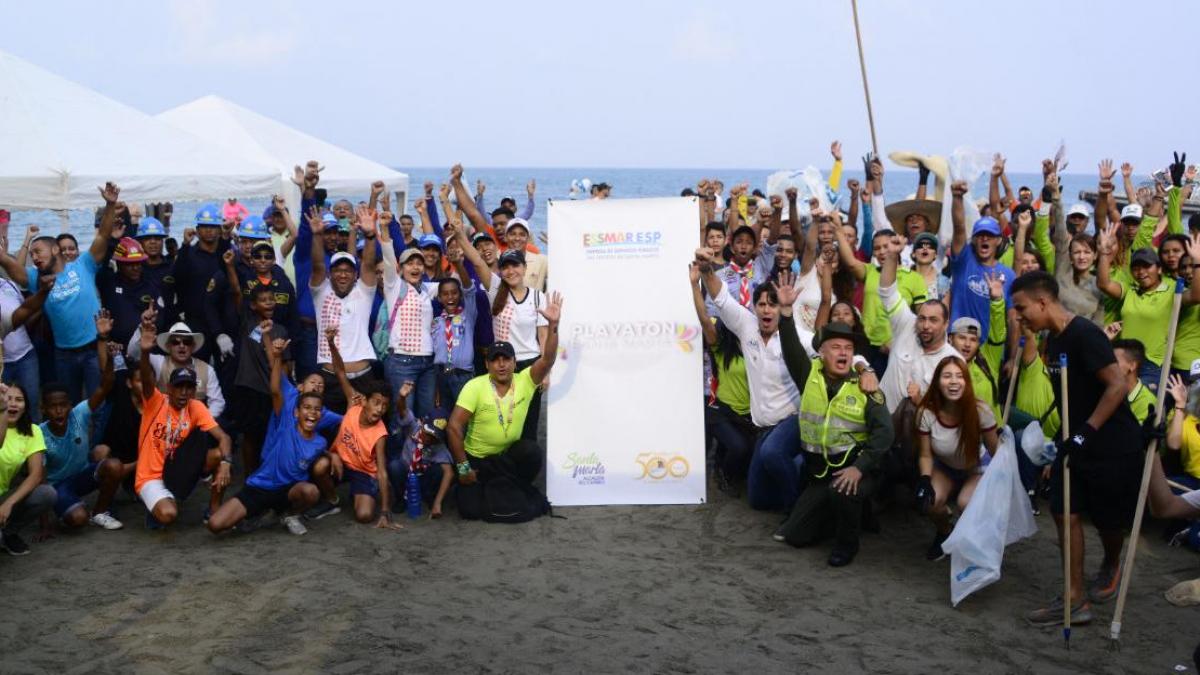 Essmar retiró 3.2 toneladas de residuos en El Rodadero e instaló “Ecobox” para recolección de botellas plásticas