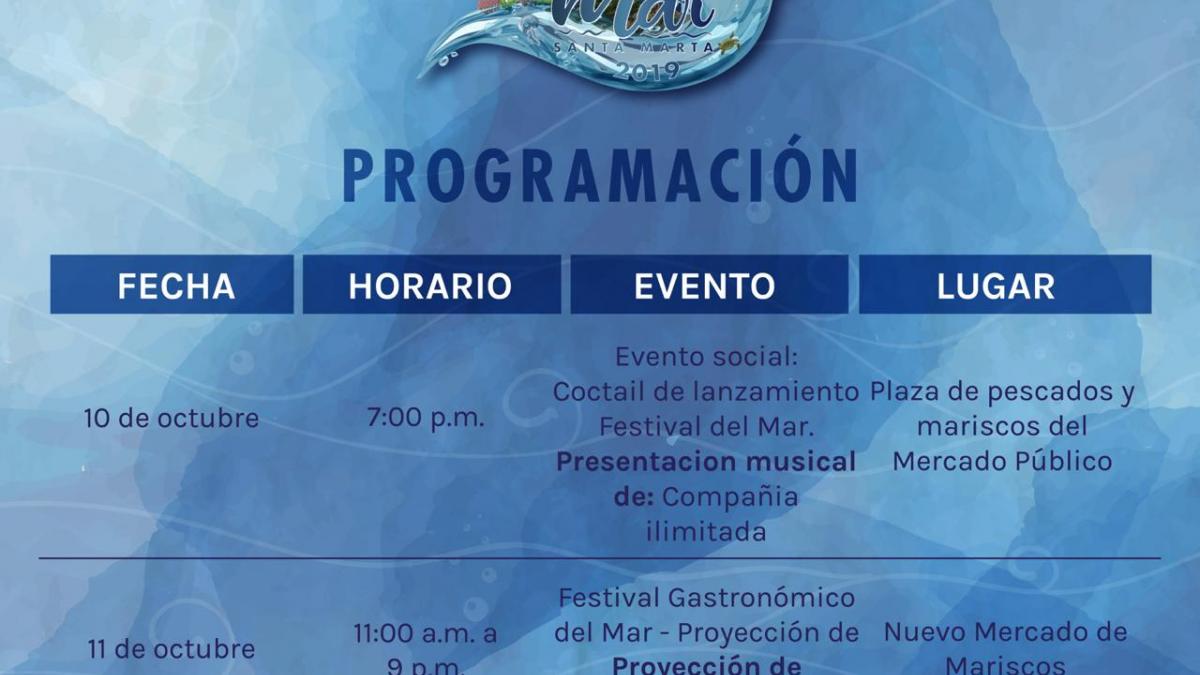 Programación oficial Festival del Mar