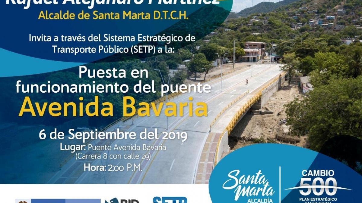 Vicepresidenta y Alcalde pondrán en funcionamiento el puente vehicular de la Avenida Bavaria