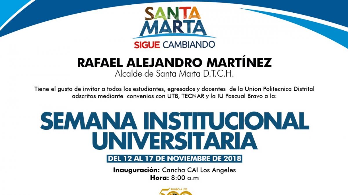 Unión Politécnica Distrital realizará la ‘Semana Institucional Universitaria’