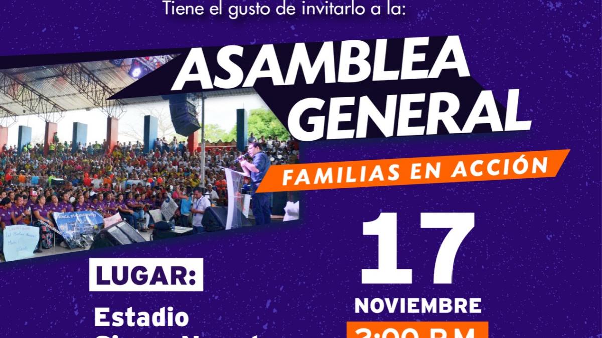Distrito desarrollará Asamblea General de Familias en Acción
