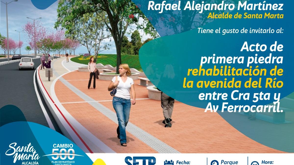 Alcalde Martínez inicia segunda fase para la Rehabilitación de la Avenida del Río