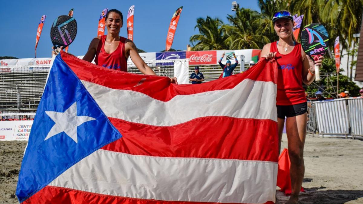 Tenis playa concluyó con dos oros para Puerto Rico y uno para Venezuela