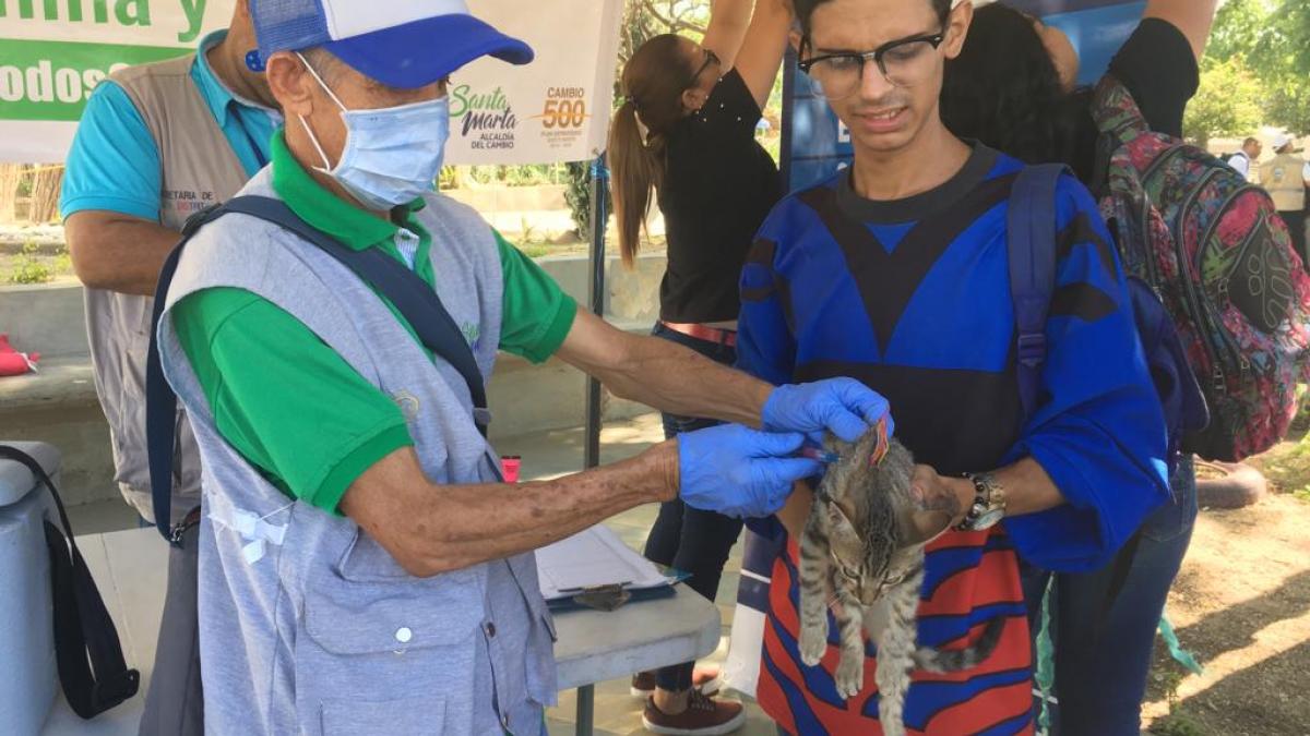 278 caninos y felinos vacunados durante conmemoración mundial contra la rabia