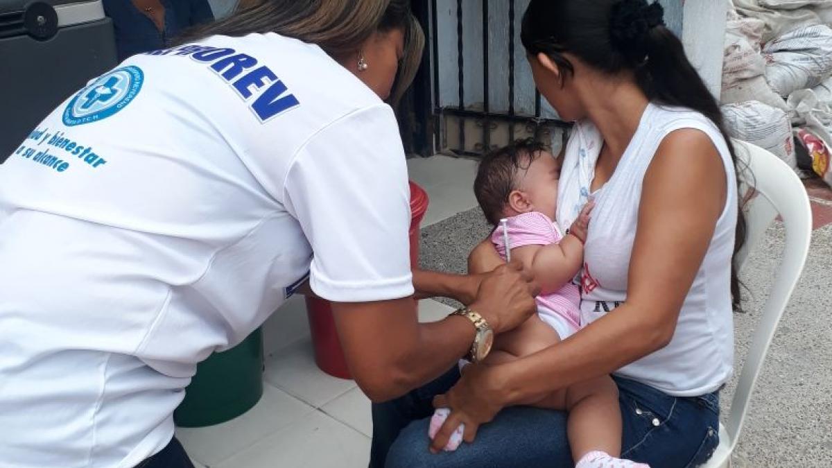 Continúa intensificación de la vacunación contra la influenza y el sarampión