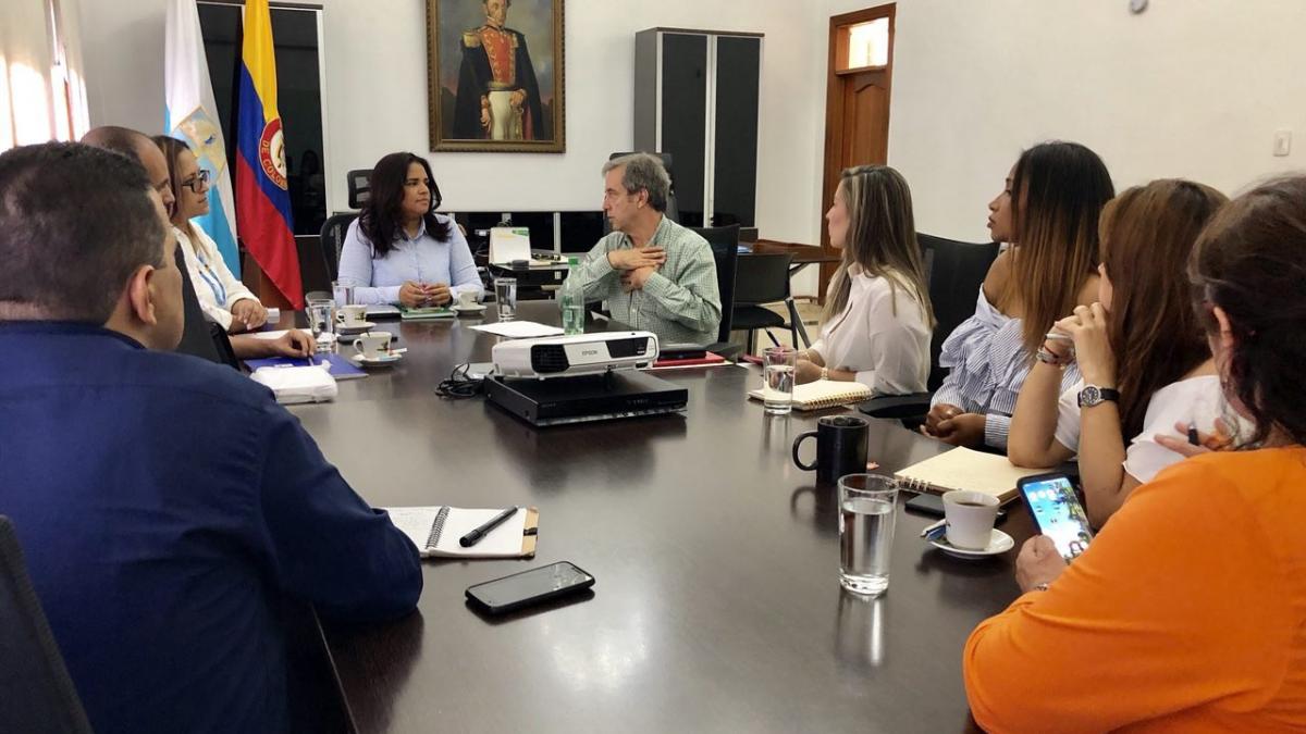 Alcaldesa (e) recibió visita del director nacional del Dane