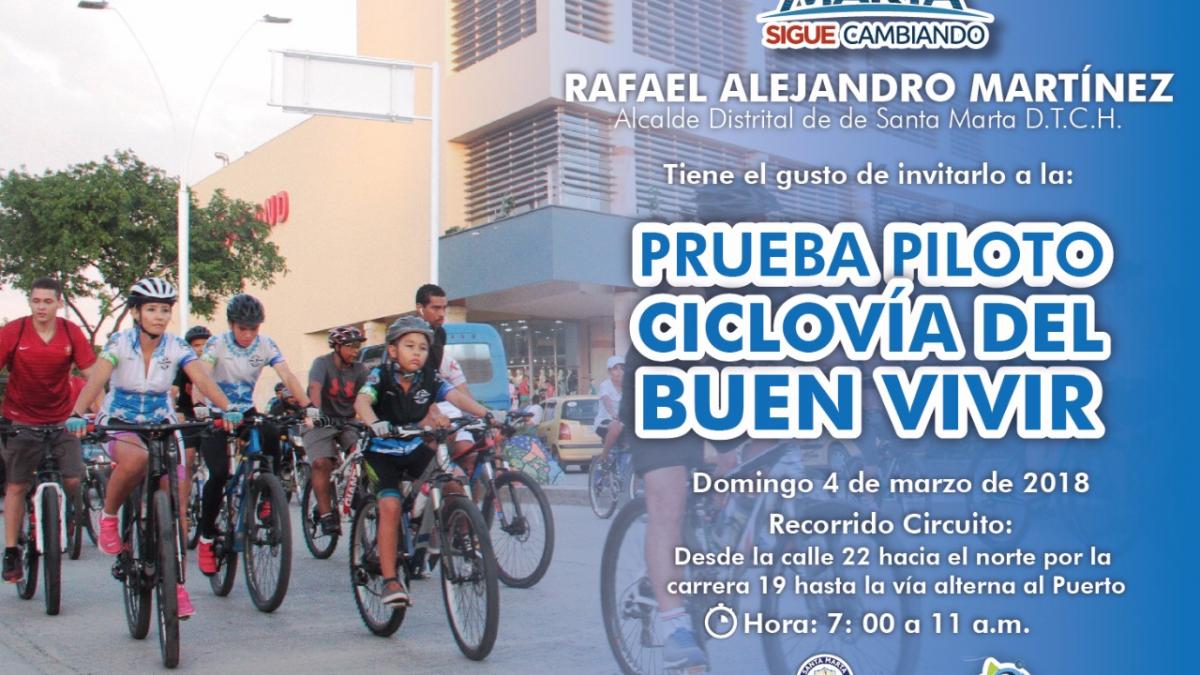 Primera Ciclovía del “Cambio y el Buen Vivir”
