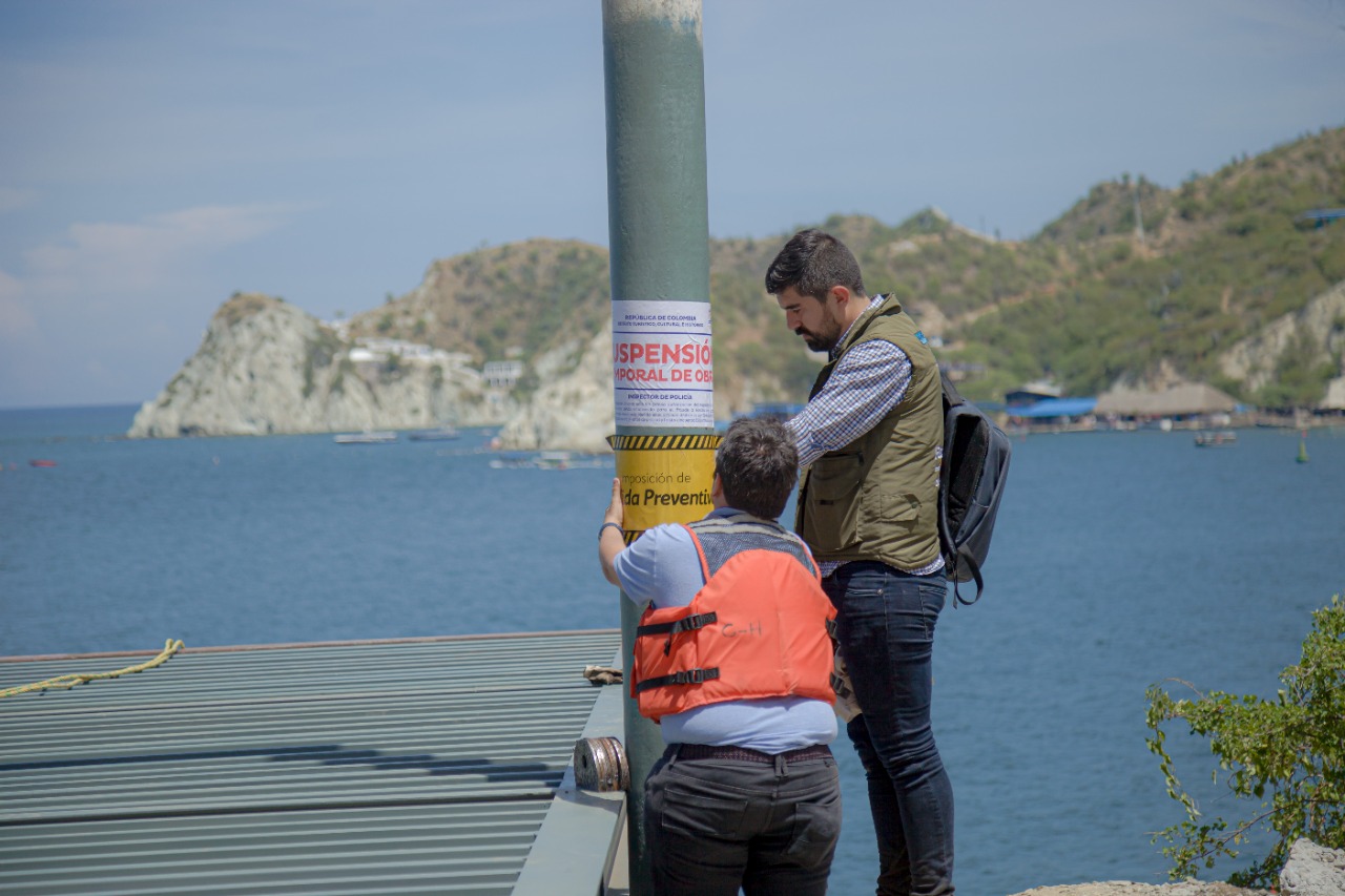 Distrito impone medida de suspensión a obra que afectaba zonas de protección ambiental en los cerros