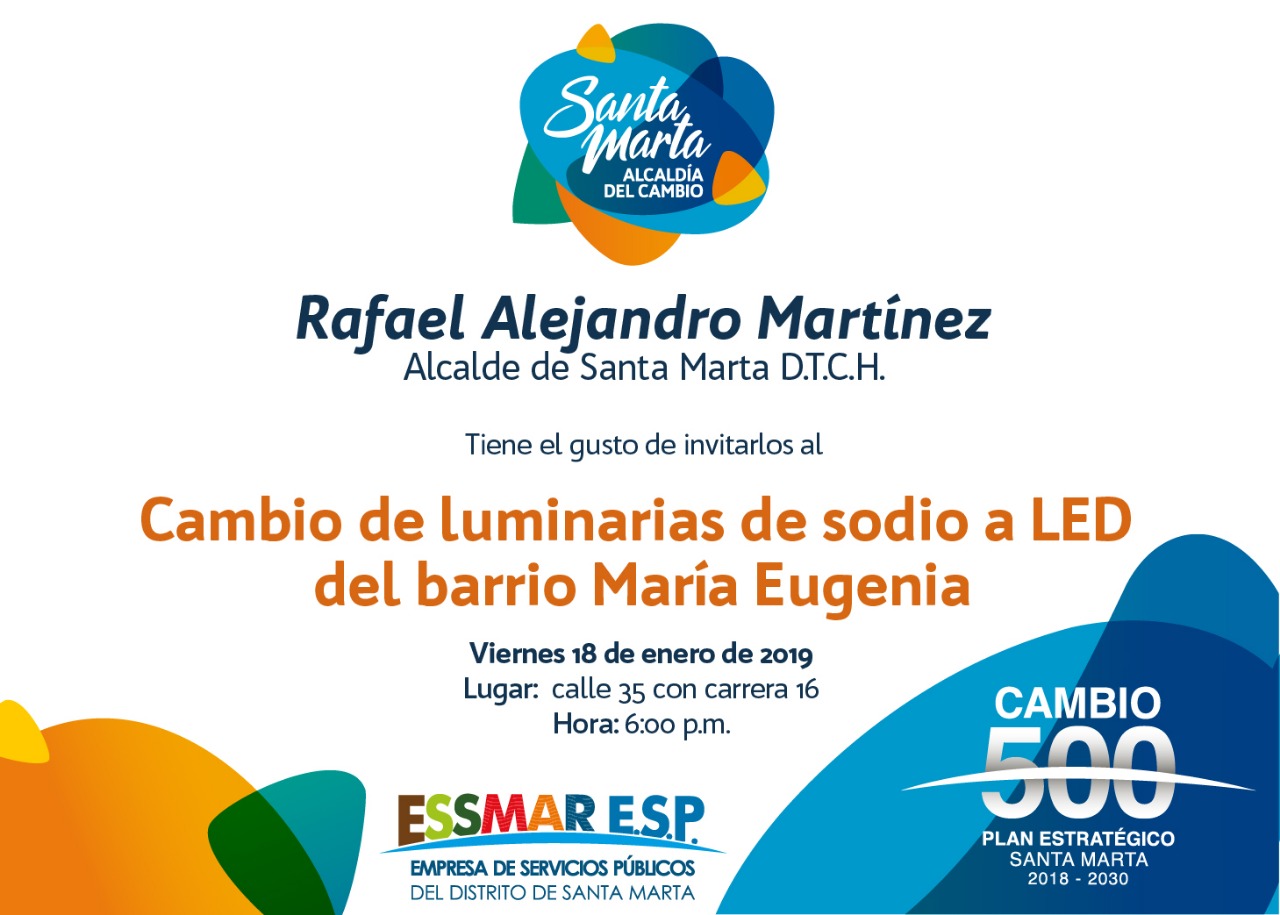 Alcalde Rafael Martínez entrega luminarias LED en María Eugenia Alcalde Rafael Martínez entrega luminarias LED en María Eugenia