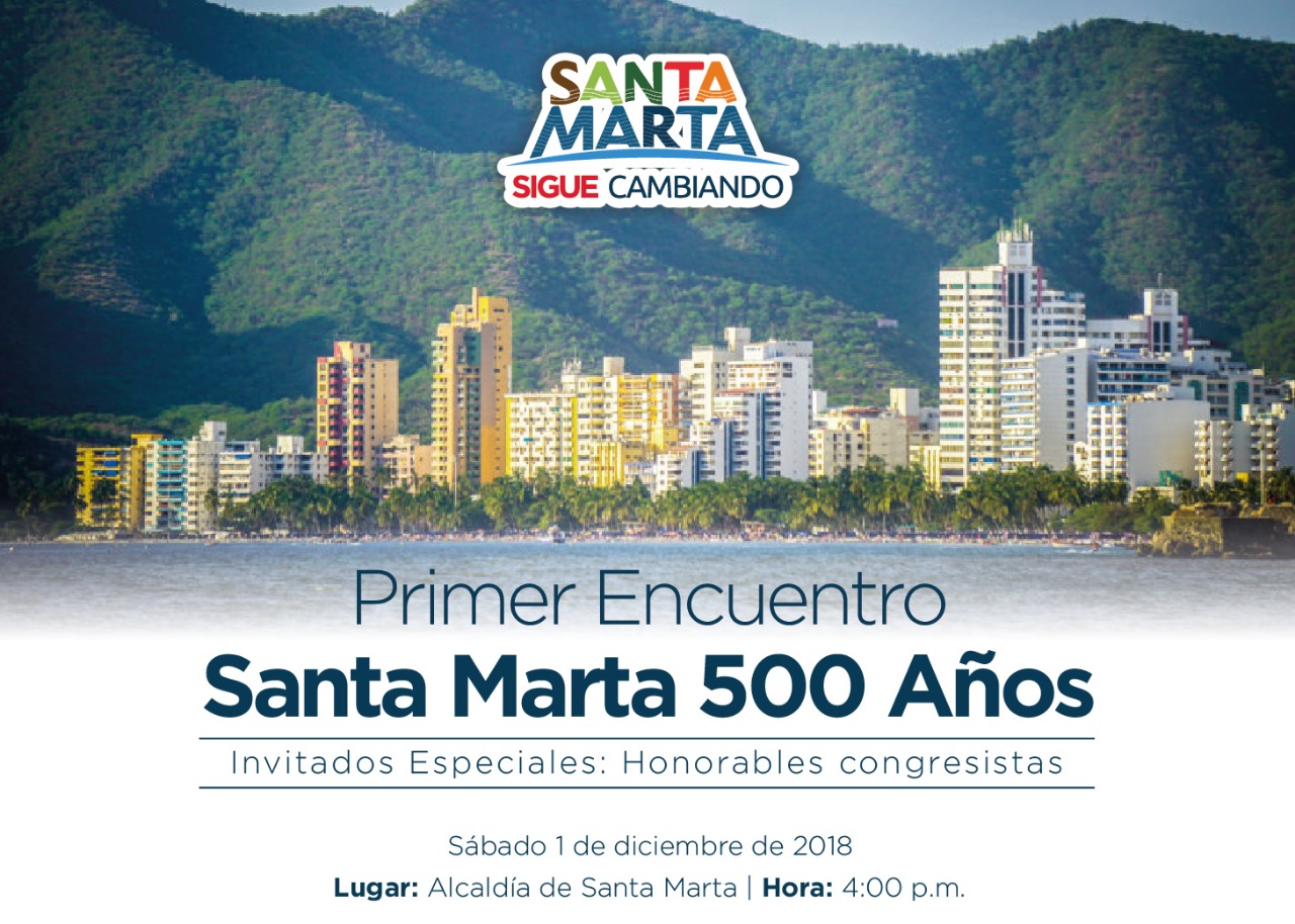 Con congresistas, Alcaldía realiza el primer encuentro: ‘Santa Marta 500 Años’