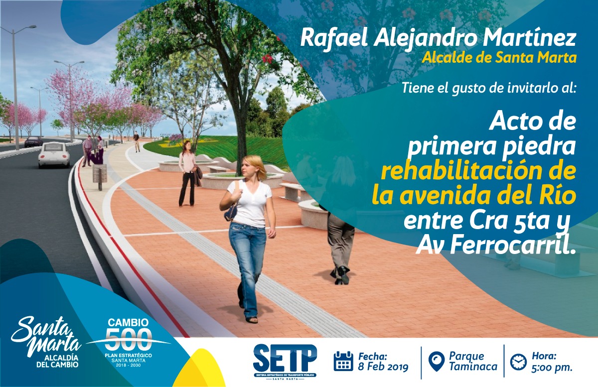 Alcalde Martínez inicia segunda fase para la Rehabilitación de la Avenida del Río