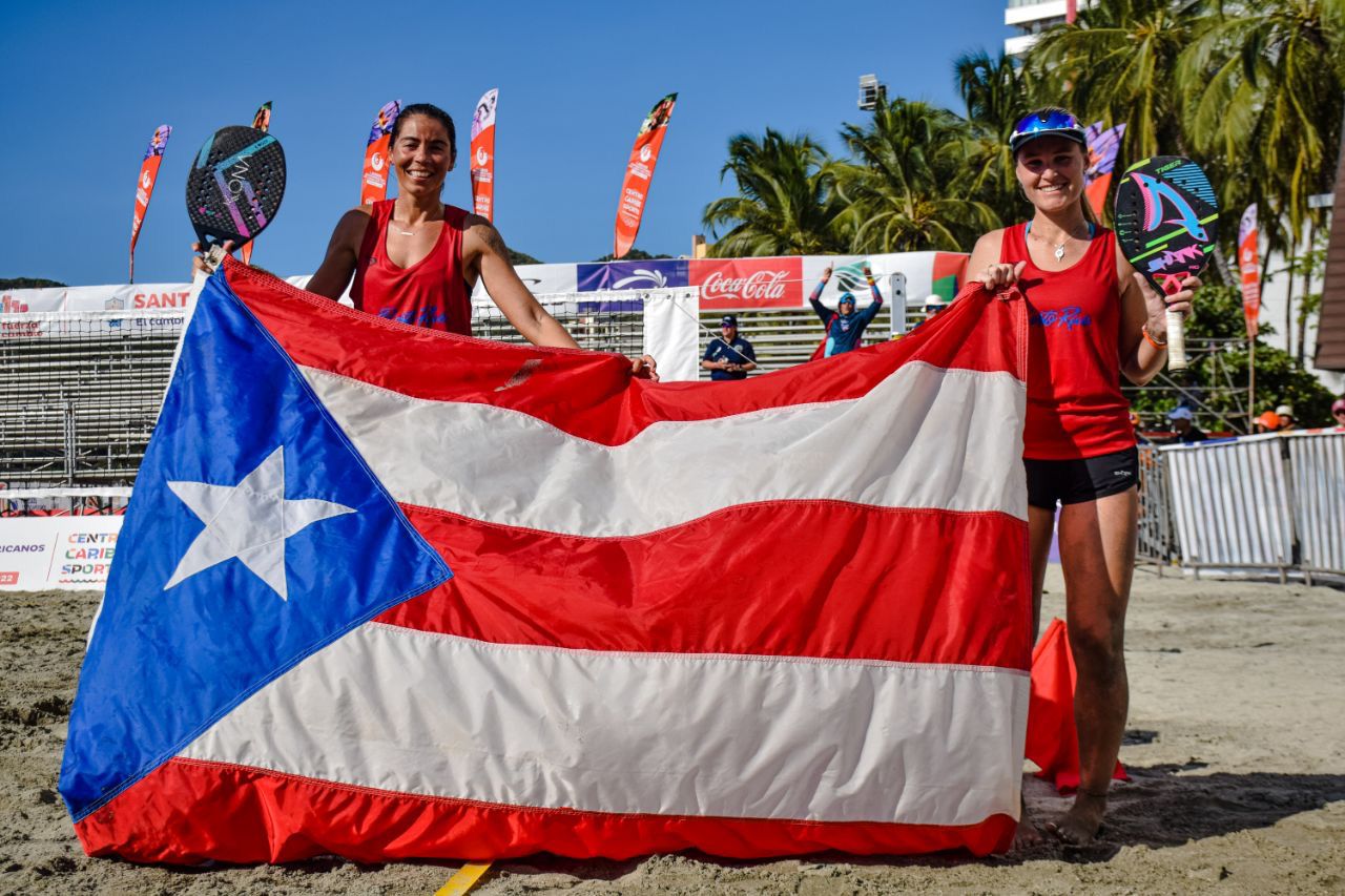 Tenis playa concluyó con dos oros para Puerto Rico y uno para Venezuela