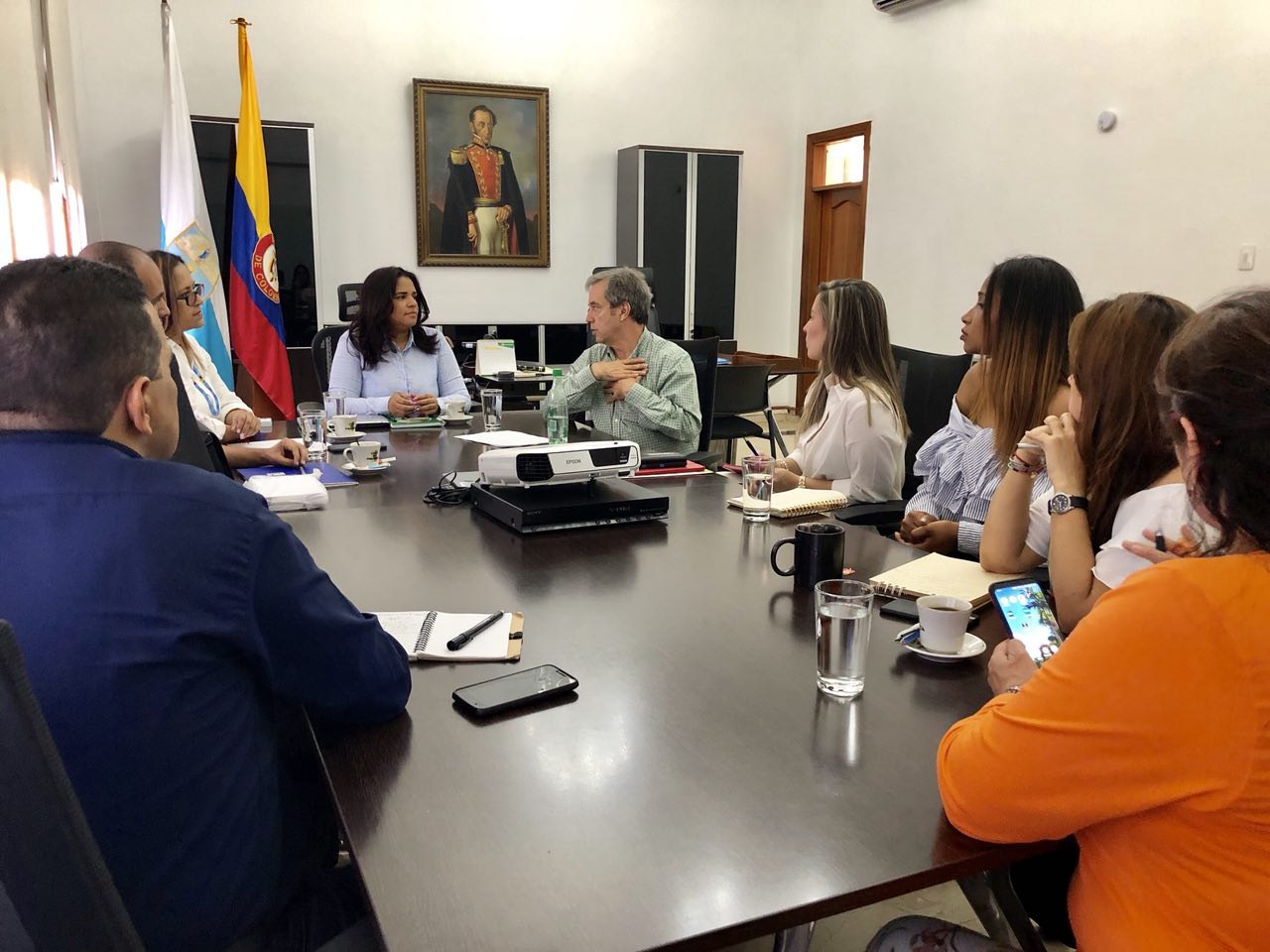 Alcaldesa (e) recibió visita del director nacional del Dane