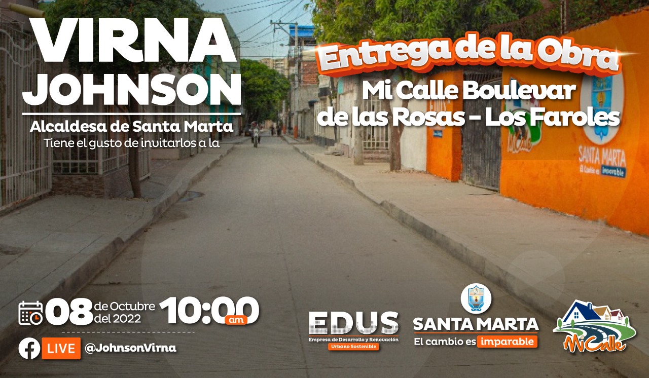 Alcaldesa Virna Johnson entregará Mi Calle en Boulevar de las Rosas y Los Faroles