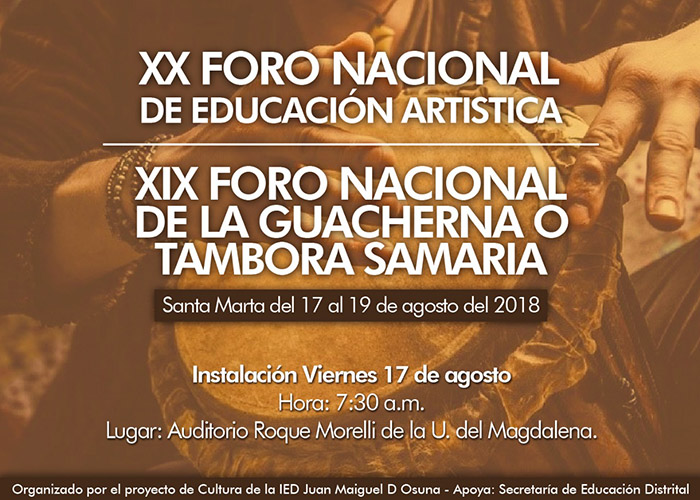 Se realizará el X Foro Nacional de Educación Artística Se realizará el X Foro Nacional de Educación Artística